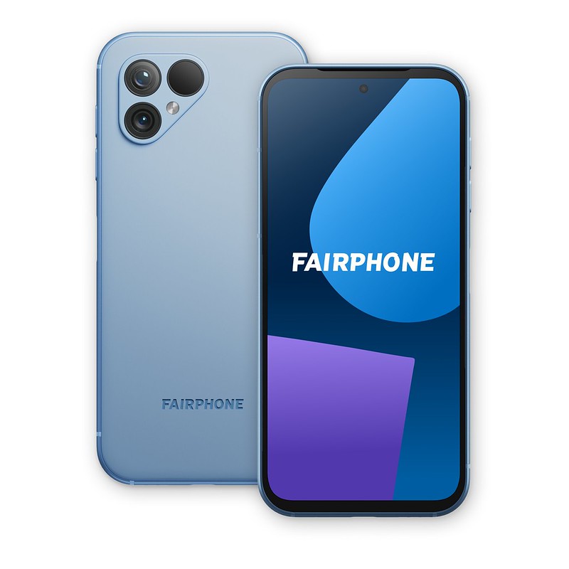 Fairphone 5 vooraan achteraan
